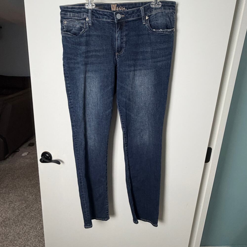 KUT from the Kloth Katy Boyfriend Jeans Womens 14 Dark Wash Stretch Denim